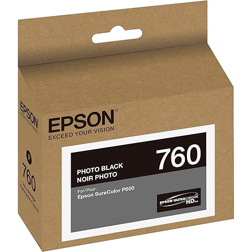 Epson T760120 760, Photo Black Ink Cartridge