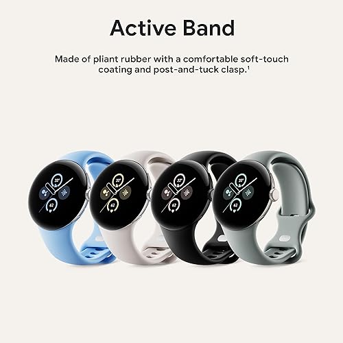 Google Pixel Watch 2 Active Band - Small - Black Active Black Small