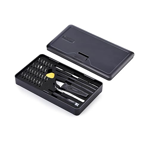 StarTech.com 40-Piece Computer Repair Toolkit for Laptop, PC, Electronics, 30-Bit Screwdriver Set, Magnetic Tray, Pry Tools