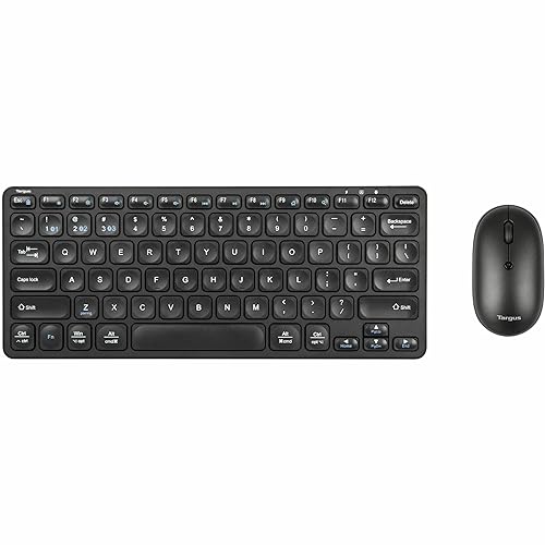 Targus Compact Keyboard and Compact Mouse Bundle, Black (AKB862 + AMB581)