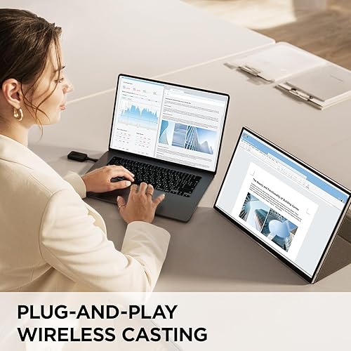 ViewSonic VG1656N 16 Inch 1200p IPS Wireless Portable Monitor with 2 Way Powered 60W USB C, Built-in 4000 mAh Battery and Stand with Smart Cover 1200p True Wireless