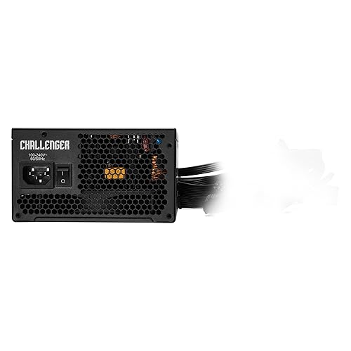 ASRock Challenger 850W Power Supply Auto iCOOL Intelligent Fan Control 120mm Golf Blade 5 Years Warranty CL-850G 80 Plus Gold Certified Non-Modular ATX3.1 PCIe5.1 12V-2x6 Cable Gold Challenger 850W