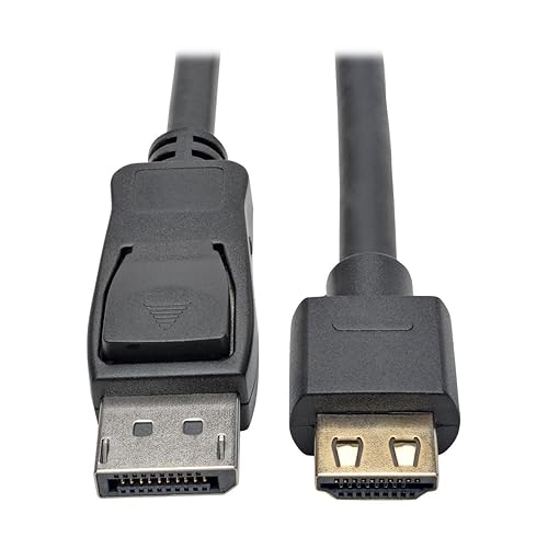 Tripp Lite P582-003-HD-V2A DisplayPort 1.2a to HDMI Adapter Cable, Active with Gripping HDMI Plug M/M DP 4K, 3' 3 ft.