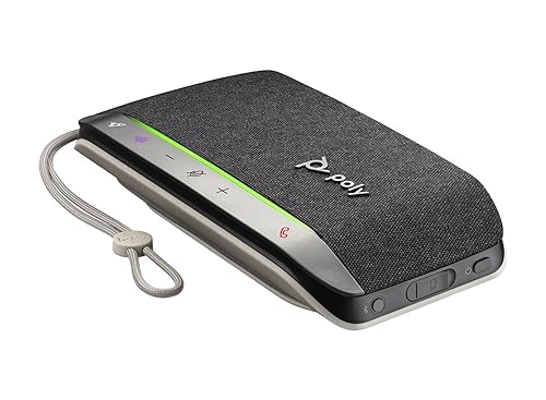 Poly Sync 20+ SY20-M USB-C with BT600C USB Adapter Desktop Portable Speakerphone