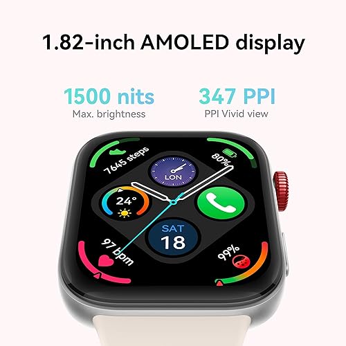 HUAWEI Watch FIT 3,1.82 AMOLED Display ,Ultra-Slim Design,All-Round Fitness Management,Comprehensive Health Managment,Durable Battery Life,Compatible with iOS & Android, Pink Watch Fit 3 Pink