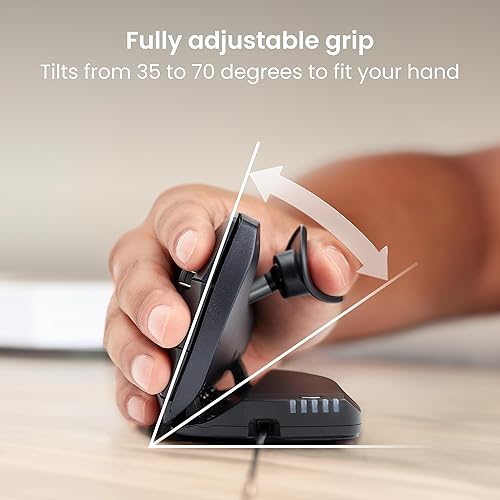 Contour Design Unimouse Eco Right-Hand Wired Ergonomic Mouse - Vertical Gaming Computer Mouse for Laptop and Desktop - Fully Adjustable Ergonomic USB Plug in Mouse - Mac & PC Compatible