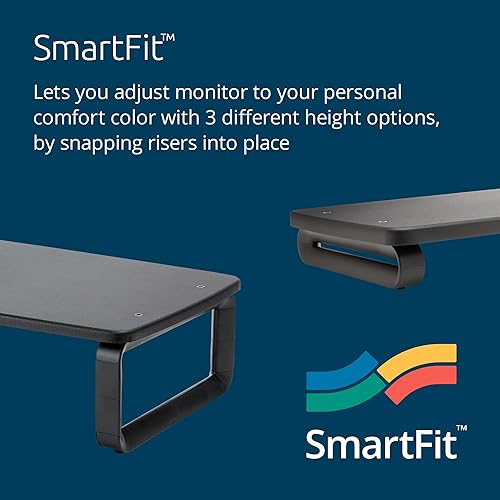 Kensington SmartFit Monitor Stand Plus for up to 24” Screens - Black (K52786WW)