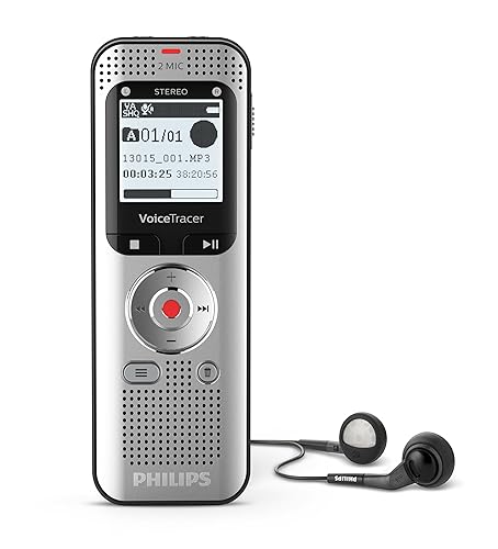 Philips Speech DVT2050 Philips DVT2050 VoiceTracer Audio Recorder Voice Recorder