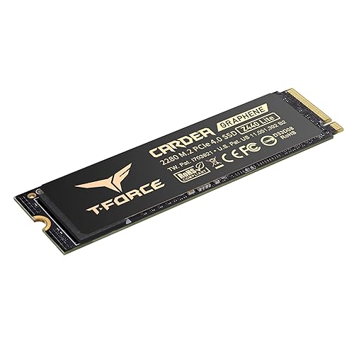 TEAMGROUP T-Force Z440 Lite 1TB TLC NAND NVMe Phison PS5021-E21T PCIe 4.0 Gen4x4 M.2 2280 Gaming SSD with Graphene Heat Spreader Works with PS5 Read/Write 5000/4200 MB/s TM8FFT001T0C129 1TB Z440 Lite