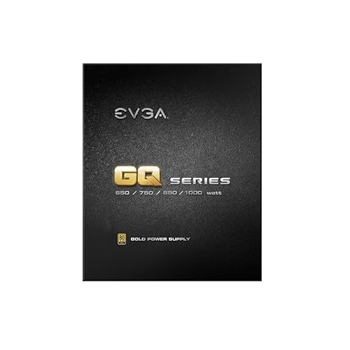 EVGA 750 GQ, 80+ GOLD 750W, Semi Modular, EVGA ECO Mode, 5 Year Warranty, Power Supply 210-GQ-0750-V1 750W GQ Power Supply