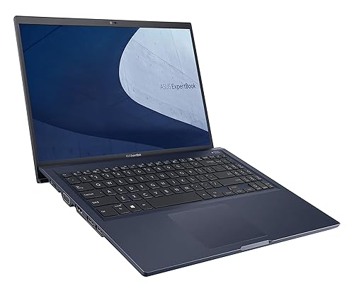 ASUS ExpertBook B1 B1502CBA-Q51P-CB Business Laptop, 15.6” FHD, Intel Core i5-1235U, 8GB, 512GB SSD, WiFi 6E, Windows 11 Pro, Black, Bilingual KB Bilingual i5-1235U
