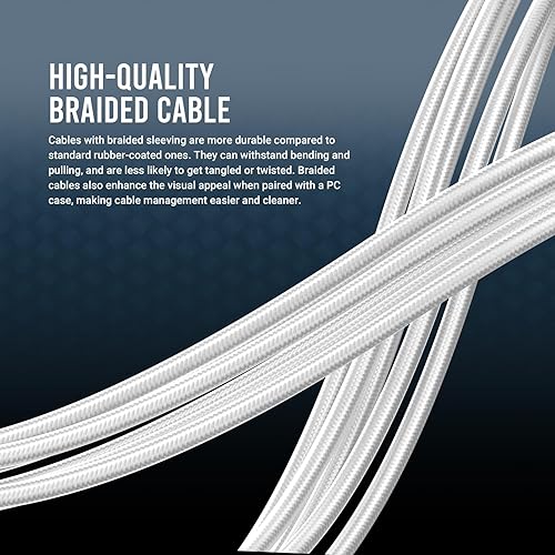 ANTEC GSK850 V2 White ATX3.1, 750W Full Modular PSU, 80 Plus Gold Certified, PCIE 5.1 Support, PhaseWave Design, Zero RPM Manager, 120mm Silent Fan, 10-Year Warranty, Braised Cable