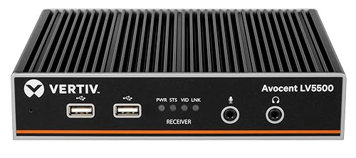 Vertiv Avocent Longview 5500 High-Performance KVM Extender | Receiver | Single Head | 4K 60Hz (LV5500R-400)