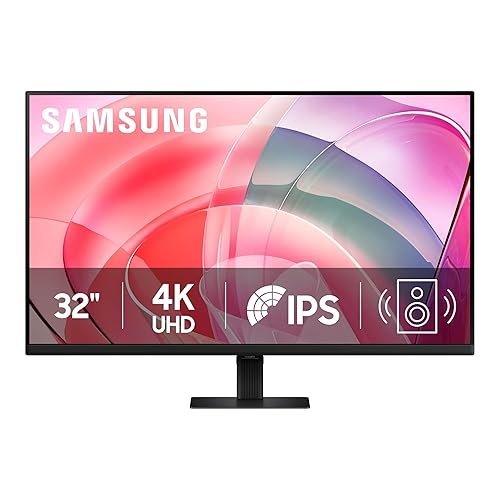 Samsung 32 ViewFinity S7 (S70D) 4K UHD IPS HDR10 High Resolution Monitor with Speakers, DP Port, TUV-Certified, 2025, LS32D708EBNXGO