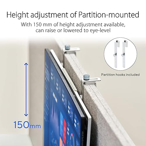 ASUS ZenScreen 24” (23.8” viewable) 1080P Portable USB-C Monitor (MB249C) - Full HD, IPS, Speakers, Multi-Stand Design, Kickstand, C-clamp Arm, Partition Hook, Carrying Handle, Work from Home Monitor