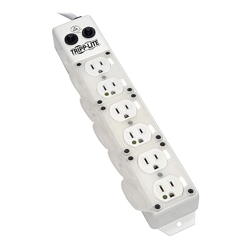 Tripp Lite Power Strip Medical 120V 6 Outlet UL1363A 15ft Right Angle Cord (PS-615-HG-OEMRA)
