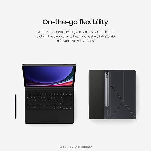SAMSUNG Tab S10 FE/+ Smart Book Cover, Black