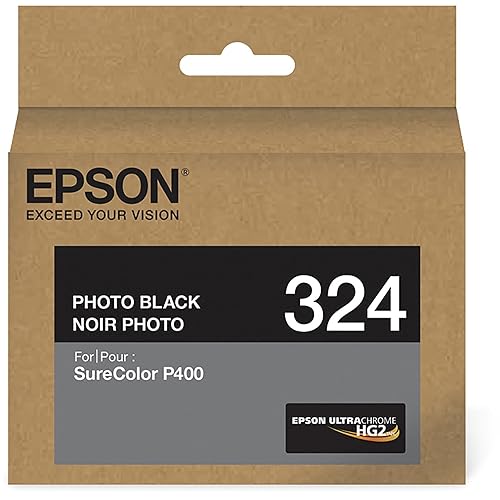 Epson T324120 324, Photo Black Ink Cartridge