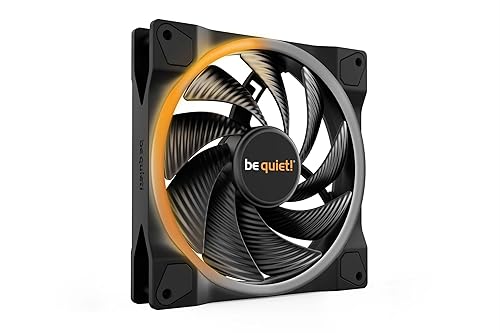 be quiet! Light Wings 140mm PWM High Speed Low Noise Premium ARGB Cooling Fan | 4-Pin | Ideal for Radiators and Heat Sinks | Black | BL075