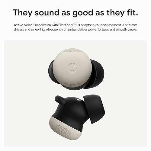 Google Pixel Buds Pro 2 - Wireless Earbuds with Active Noise Cancellation – Bluetooth Headphones - Peony