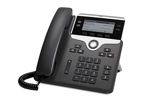 Cisco CP-7841-K9= 7800 Series Voip Phone (Power Supply Not Included), black