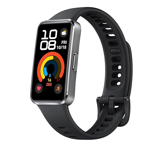 HUAWEI Band 10 Smartwatch with AI-Powered Fitness Monitoring, Pro-Level Sleep Analysis, Emotional Wellbeing Assistant, Streamlined Metallic Design, Compatible with iOS Android, Matte Black Matte Black Band 10