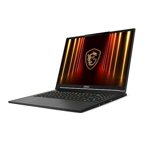 MSI Stealth A16 AI+ 16” 240Hz QHD+ OLED Gaming Laptop: AMD Ryzen AI 9 HX 370, NVIDIA Geforce RTX 5070Ti, 32GB DDR5, 2TB NVMe SSD, Wi-Fi 7, Win 11 Home :Core Black A3XWHG-079US Ryzen AI 9 HX 370 32 GB 2 TB RTX 5070Ti 16 240Hz QHD+ OLED