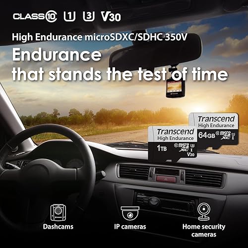 Transcend TS256GUSD350V 256GB UHS-I U1 Micro SD Memory Card