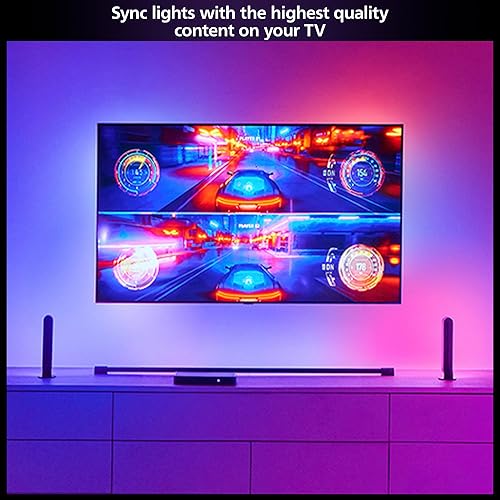 Philips Hue Play HDMI sync Box 8K - Syncs up to 10 Hue Lights with Your Video Games, Movies, and Music - Requires Hue Bridge - Supports Dolby Vision HDR10+ - Control with Hue App