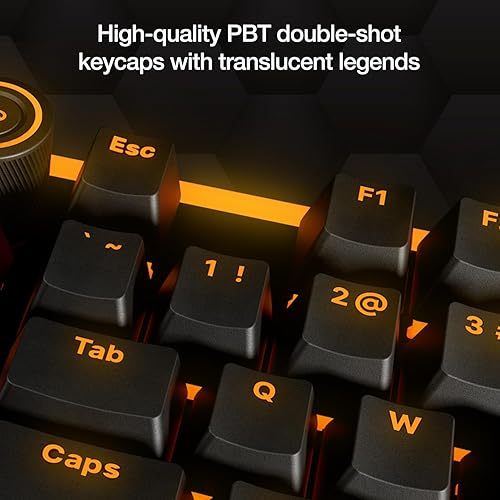 be quiet! Light Mount Mechanical Keyboard | Tactile | Hot-Swappable Lubricated Silent Switches | 3D Media Wheel | ARGB Keyboard | Quality PBT Double-Shot Keycaps | Programmable | BT004US
