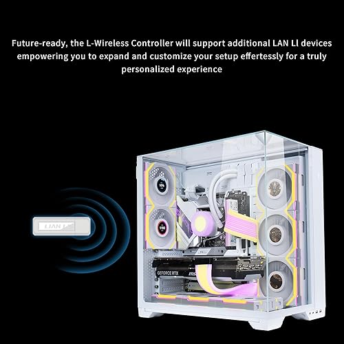 Lian Li UNI Fan SL Wireless & Strimer Wireless Controller with PWM SATA Cable - White(RF-T-W) RF-T-W.01(White)