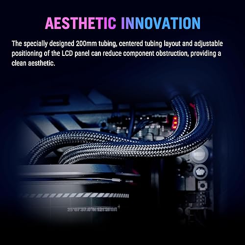 ASUS ROG RYUO IV SLC 360 ARGB All-in-one CPU Liquid Cooler with Shortened tubing maximizes a Clean Aesthetic, Curved 6.67-inch AMOLED Display Supports 3D-Effect Video or Customized System Information