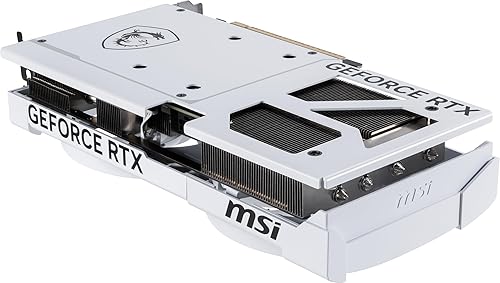 MSI Gaming RTX 5070 12G Ventus 2X OC White Graphics Card (12GB GDDR7, 192-bit, Extreme Performance: 2557 MHz, DisplayPort x3 2.1a, HDMI 2.1b, NVIDIA Blackwell Architecture)