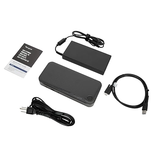 Targus USB C Hybrid/Universal Quad 4K Docking Station with Single 8K/Quad 4K UHD Display, USB C Laptop Docking Station, Fingerprint ID, Alt Mode Host, 100W Power Delivery (DOCK720USZ)