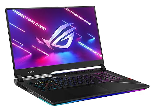 ASUS ROG Strix Scar 17 (2023) Gaming Laptop, 17.3” WQHD 240Hz/3ms, 100% DCI-P3 Display, GeForce RTX 4080, AMD Ryzen97945HX, 32GB DDR5, 1TB PCIe SSD, Wi-Fi 6E, Windows 11 Pro, G733PZ-XS96