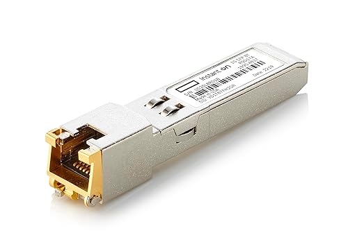 HPE Networking Instant On 1G SFP RJ45 Transceiver for Copper Ethernet Category 5e Connections Up to 100 Meters (R9D17A)