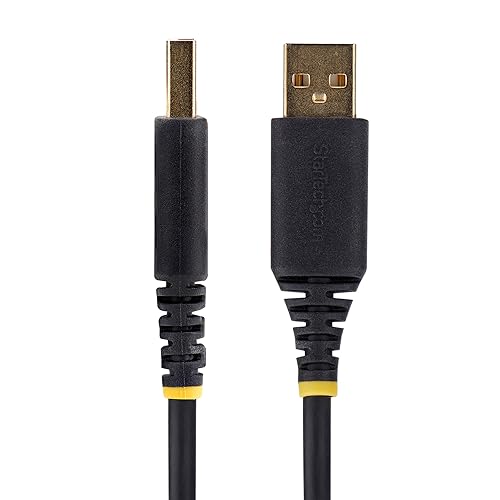 StarTech.com 1ft/30cm USB to Serial Adapter Cable, COM Retention, FTDI, USB-A to DB9 RS232, Interchangeable DB9 Nuts/Screws