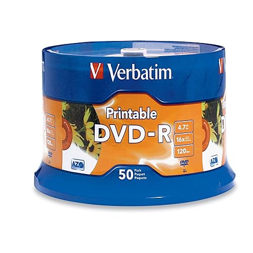 Verbatim DVD-R Recordable Disc, 4.7 GB, 16x, Spindle, White 95137