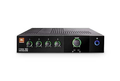 JBL CSMA180 Commercial Series 80-Watt Powered Audio Mixer/Amplifier