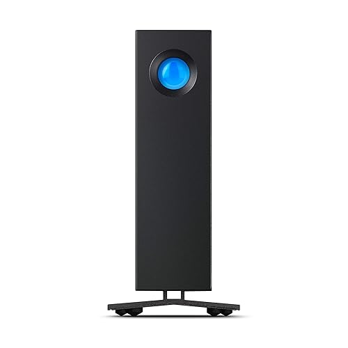 LaCie d2 Professional 24TB External Hard Drive Desktop HDD – USB-C USB 3.1 Gen 2, 7200 RPM Enterprise Class Drives, for Mac and PC Desktop, 1mo Adobe CC All Apps Plan, Rescue Services (STHA24000800)
