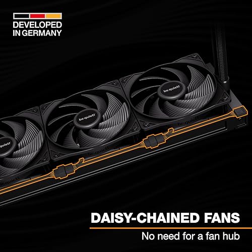 be quiet! Pure Loop 3 360mm All-in-One Water Cooling for Overclocked AMD/Intel Systems, 3X Pure Wings 3 120mm PWM High-Speed Fans, High Static Pressure, Whisper-Quiet PWM Pump