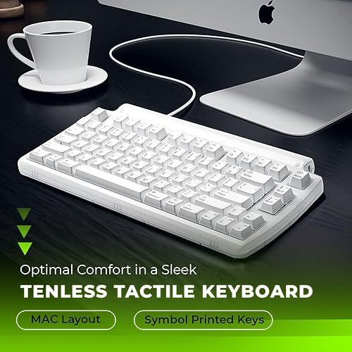 Matias Mini Tactile Pro for Mac Mechanical Keyboard (White Alps (Matias))