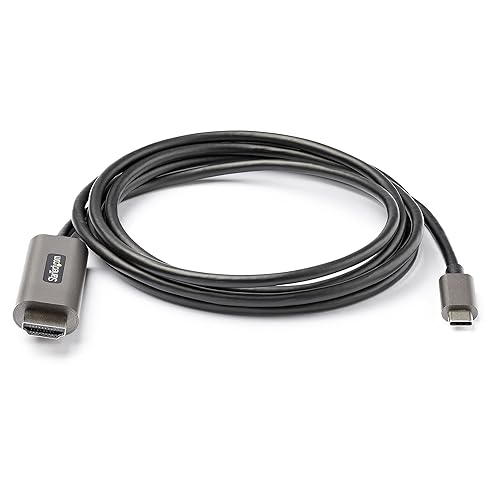 StarTech.com 6ft (2m) USB C to HDMI Cable 4K 60Hz w/ HDR10 - Ultra HD USB Type-C to 4K HDMI 2.0b Video Adapter Cable - USB-C to HDMI HDR Monitor/Display Converter - DP 1.4 Alt Mode HBR3 (CDP2HDMM2MH)