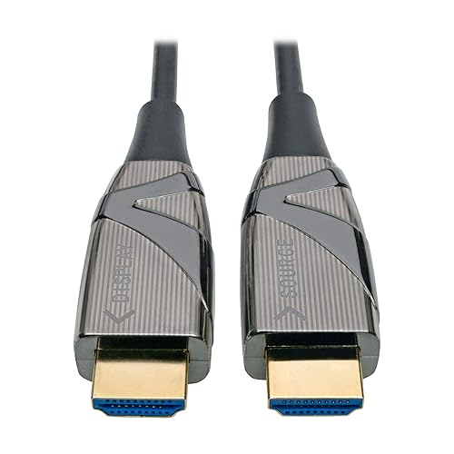 Tripp Lite Fiber Optic HDMI 2.0 (Active HDMI Cable), High Speed HDMI Cable, 4K, 60Hz, 4:4:4, 18 Gbps, 10 m. (33 ft.) Black (P568-10M-FBR)