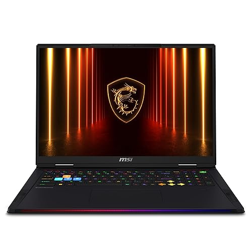 MSI Raider A18 HX A9WJG-037CA 18 UHD+ Mini LED 120Hz Gaming Laptop, AMD Ryzen R9-9955HX3D, RTX 5090, 64GB (32GB*2) DDR5 6400MHz, 2TB Gen 5x4 NVMe PCIe SSD, Win 11 PRO