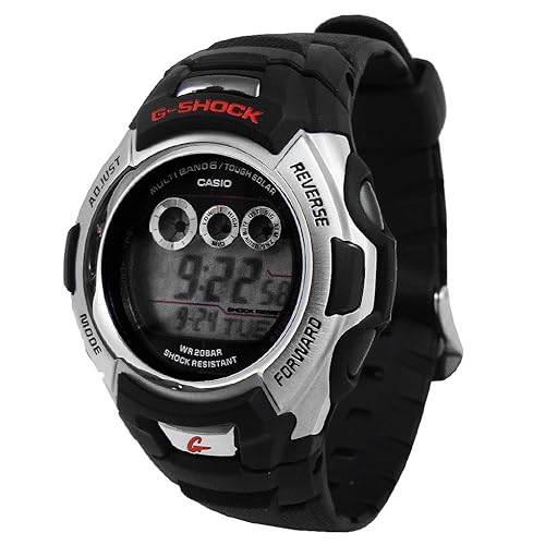 Casio Men's GWM500A-1 G-Stock Solar Atomic Digital Sports Watch, Black, 9.0 x 1.81 x 0.6, Multi
