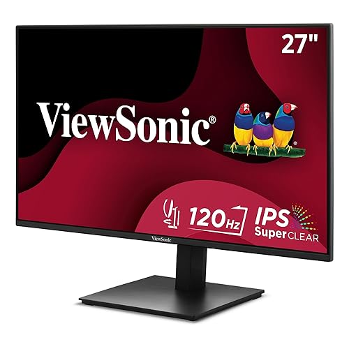 Viewsonic VA2748-MHJ 27 Inch Full HD 1080p IPS Monitor with 120Hz, Advanced Ergonomics, Eye Care, HDMI, and VGA Inputs for Home and Office