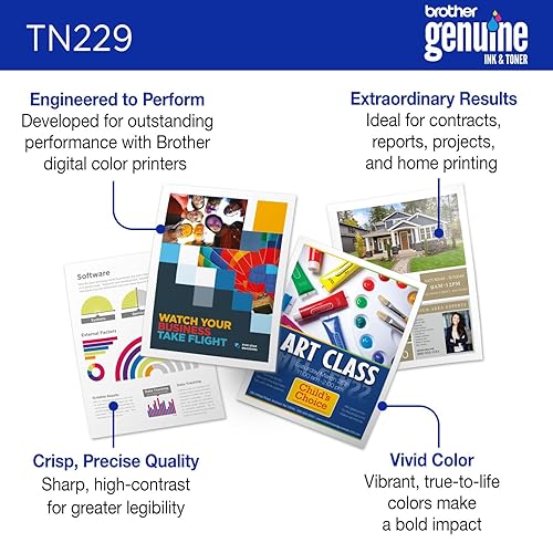 Brother TN229C Standard Yield Cyan Toner Cartridge