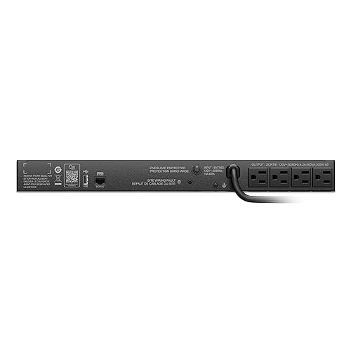 APC Smart-UPS SC 500VA, 1U Rackmount UPS (SC500RM1U)