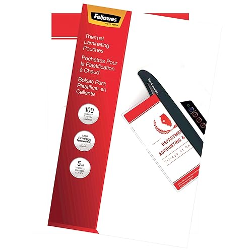 Fellowes Glossy Pouches - Legal, 5 mil, 100 Pack 100 Pack Glossy - 100 Pk